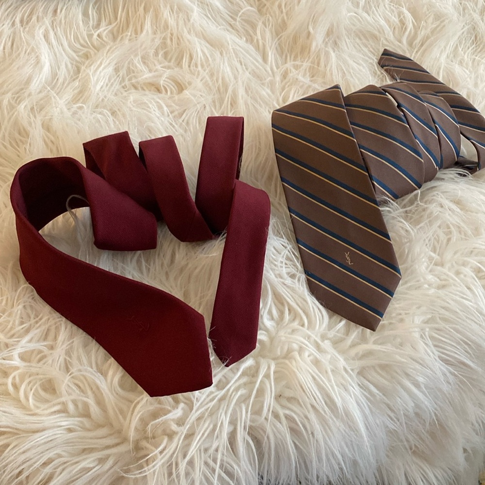 Vintage YSL men's ties